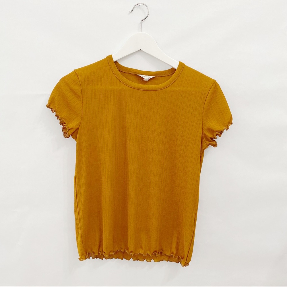 Madewell Mustard/Yellow Cute Top